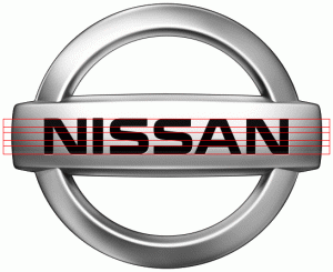 Nissan Logo Letters Golden Ratio Design PhiMatrix